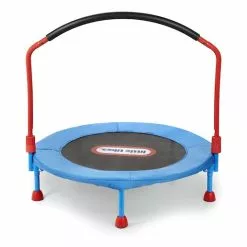Little Tikes 3' Easy Store Folding Indoor Trampoline W/ Bar Fun Toy Kids/Toddler