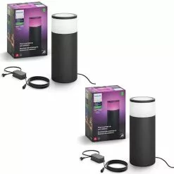 2PK Philips Hue Outdoor Pedestal Colour Ambiance Light/Lighting Extension Kit 30 2PK Philips Hue Outdoor Pedestal Colour Ambiance Light/Lighting Extension Kit -Outdoor Living Sales Store MgvRJXe3qthW zCVUhYjFKWA4