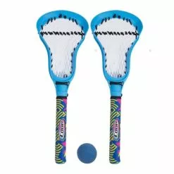 2x Coop Hydro Lacrosse Sticks W/ Ball Beach/Pool/Backyard Fun Play Game Toy Blue