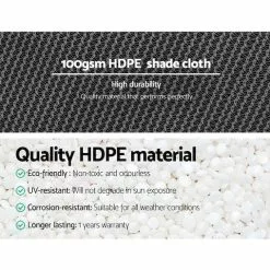 Instahut 50%UV Shade Cloth Shadecloth Sail Garden Mesh Roll Outdoor 3.66x10m -Outdoor Living Sales Store N7NZa9Uj9aCz8K12FHIu8UqNA