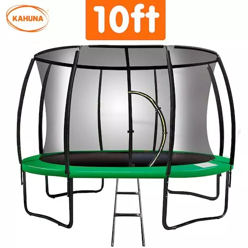 Kahuna Classic 10ft Trampoline - Green 3 Kahuna Classic 10ft Trampoline - Green - Image 3