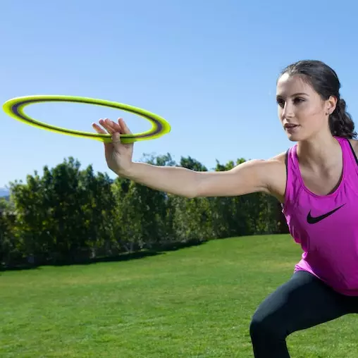 Aerobie Pro 33cm Flying Ring Frisbee Outdoor Fun Play Beach Toy Green 7y+ 4 Aerobie Pro 33cm Flying Ring Frisbee Outdoor Fun Play Beach Toy Green 7y+ - Image 4