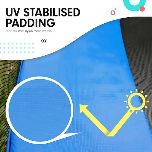 Kahuna Blizzard 8ft Trampoline With Basketball Set - Blue 6 Kahuna Blizzard 8ft Trampoline With Basketball Set - Blue - Image 6