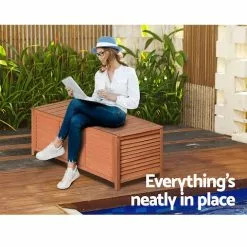 Outdoor Storage Bench Garden Chair Wooden Box Seat Chest Furniture Gardeon -Outdoor Living Sales Store Ohp5VSuaxORfjrpLZNq4ewaWc