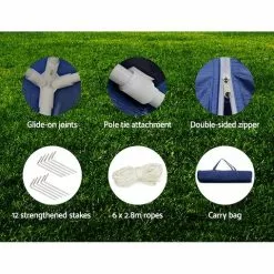 Instahut Gazebo 3x6 Outdoor Marquee Gazebos Wedding Camping Tent 6 Panel 12 Instahut Gazebo 3x6 Outdoor Marquee Gazebos Wedding Camping Tent 6 Panel -Outdoor Living Sales Store P1Ia8x7squmVeTwHcdclJVERo