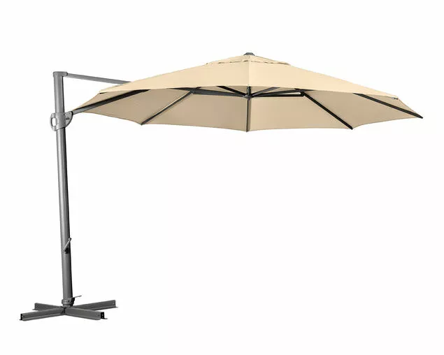 Shelta Porto 3.3m Octagonal Umbrella Charcoal 2 Shelta Porto 3.3m Octagonal Umbrella Charcoal - Image 2