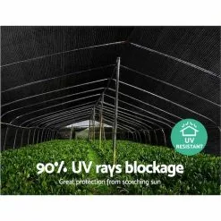 Instahut 90% Sun Shade Cloth Cloths 195GSM Sail Roll Mesh Outdoor Black 1.83m X 10m Summer UV Protection -Outdoor Living Sales Store P 2zFWIXSEooppyXLFb7LrG g