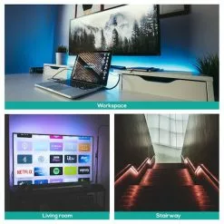 Activiva 2m IP65 12V 24W Smart RGB LED Strip Warm White Night Light App Control -Outdoor Living Sales Store PaAYlHJoniGwu9snaDHHxNJDU
