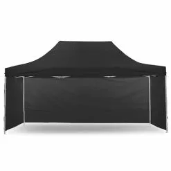 Gazebo Tent Marquee 3x4.5m PopUp Outdoor Wallaroo Black