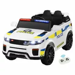 Rigo Ride On Car Kids Electric Patrol Police Toy Cars12V White