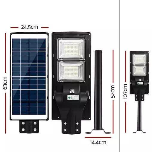 Leier 2x LED Solar Lights Street Flood Sensor Outdoor Garden Light 120W 2 Leier 2x LED Solar Lights Street Flood Sensor Outdoor Garden Light 120W - Image 2
