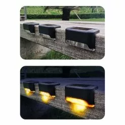 Lenoxx 3-Piece Solar Deck Lights Set, Wireless, Waterproof, Warm White Light -Outdoor Living Sales Store QjctgA4S9RX3KwHLPm6ttlU2o