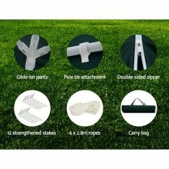 Instahut Gazebo 3x6 Outdoor Marquee Gazebos Wedding Camping Tent 4 Panel -Outdoor Living Sales Store QoGQoFl3X yfyAnLb3oTB wWk