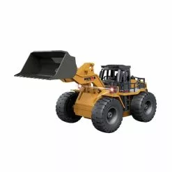 Lenoxx Remote Control Model Bulldozer Truck (Yellow), Driving Cab And Scoop