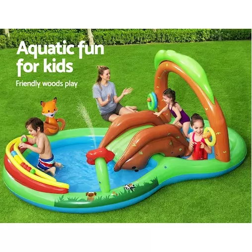 Bestway Swimming Pool Above Ground Inflatable Kids Friendly Woods Play Pools 3 Bestway Swimming Pool Above Ground Inflatable Kids Friendly Woods Play Pools - Image 3