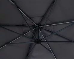 Rome 3.5m Octagonal Solar LED Cantilever Charcoal Umbrella -Outdoor Living Sales Store ROM35CHA 03