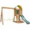 KidKraft Ainsley Wooden Outdoor Playset With Slide, Fort & Swings