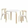 Keezi 3PCS Set Kids Activity Table And Chairs Toy Play Desk Children Furniture Children