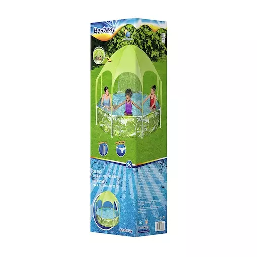 Bestway Steel Pro Splash-In-Shade Swimming Play Pool Above Ground Mist Shade 3 Bestway Steel Pro Splash-In-Shade Swimming Play Pool Above Ground Mist Shade - Image 3