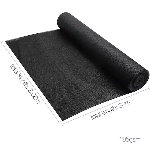 Instahut 90% Sun Shade Cloth Shadecloth Sail Roll Mesh Outdoor 195gsm 3.66x30m 2 Instahut 90% Sun Shade Cloth Shadecloth Sail Roll Mesh Outdoor 195gsm 3.66x30m - Image 2