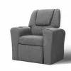 Keezi Kids Recliner Chair Lounge Linen Grey