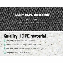 Instahut Shade Cloth 90%UV Sun Sail Garden Mesh Roll Outdoor 3.66x30m 10 Instahut Shade Cloth 90%UV Sun Sail Garden Mesh Roll Outdoor 3.66x30m -Outdoor Living Sales Store SJKuNNLXGI BXt qxNJCmFIJA