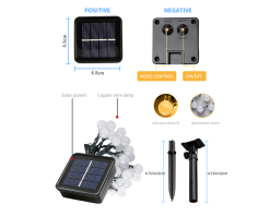 Festoon Globe Solar Lights -Outdoor Living Sales Store SLIGHTFESTSML 07