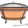 Brushed Copper Cast Iron Fire Pit