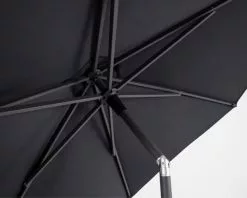 Sol 2.5m Market Umbrella Charcoal -Outdoor Living Sales Store SOL25CHA 04