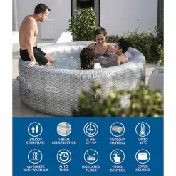 Bestway Inflatable Spa Pool Massage Hot Tub Lay-Z Outdoor Spa Bath Pools -Outdoor Living Sales Store SSNJexbaOYKf30X6QHaENVm6U