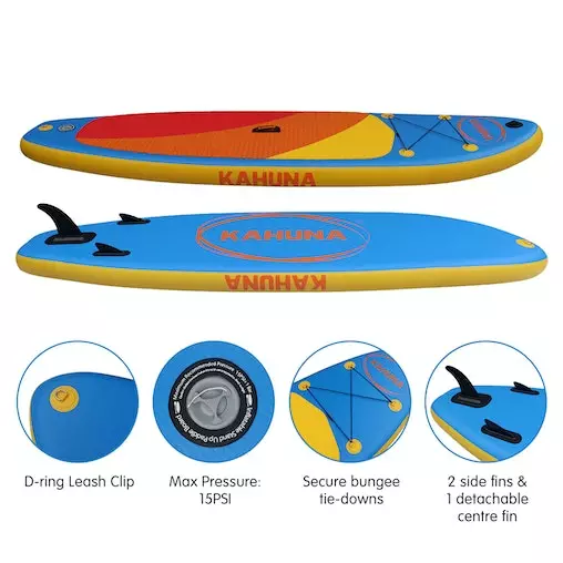 Kahuna Hana Inflatable Stand Up Paddle Board 10FT SUP Paddleboard 6 Kahuna Hana Inflatable Stand Up Paddle Board 10FT SUP Paddleboard - Image 6