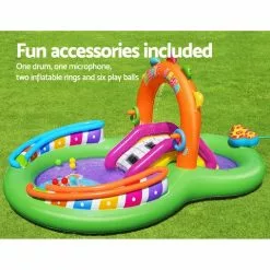 Bestway Inflatable Swimming Play Pool Kids Above Ground Kid Game Toy 3 People -Outdoor Living Sales Store S YECMa8SQ9W82blcHPaeVR50