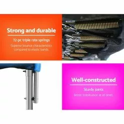 Everfit 10FT Trampoline Round Trampolines Kids Safety Net Enclosure Pad Outdoor Gift Multi-coloured -Outdoor Living Sales Store ShM2qQHFDKtl8jCaZzDj2NHgc