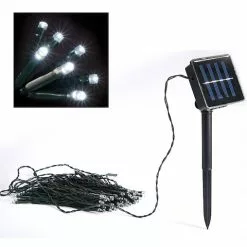 Lenoxx 200 LED Christmas Decoration/Party White Light/Solar Panel Outdoor/Indoor -Outdoor Living Sales Store TUUM6X0XU5mm29zrYice96IrA