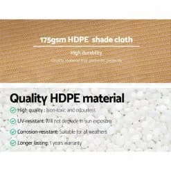 Instahut 70% Sun Shade Cloth Shadecloth Sail Outdoor 175gsm 1.83x20m -Outdoor Living Sales Store Tgbl2qAcV7k97ZICMgKwERkyQ