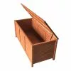 Outdoor Storage Bench Garden Chair Wooden Box Seat Chest Furniture Gardeon