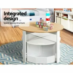 Keezi 5 PCS Kids Table And Chairs Set Storage Play Desk -Outdoor Living Sales Store Tvv3LKAliQgPzEhqCgFhuDGq8