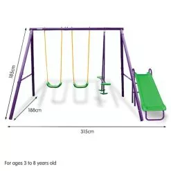 Swing Set With Slide Kahuna 4-Seater Outdoor Play Equipment 19 Swing Set With Slide Kahuna 4-Seater Outdoor Play Equipment -Outdoor Living Sales Store TwLQ6tlT38mEvcha3Ax1sZZQU
