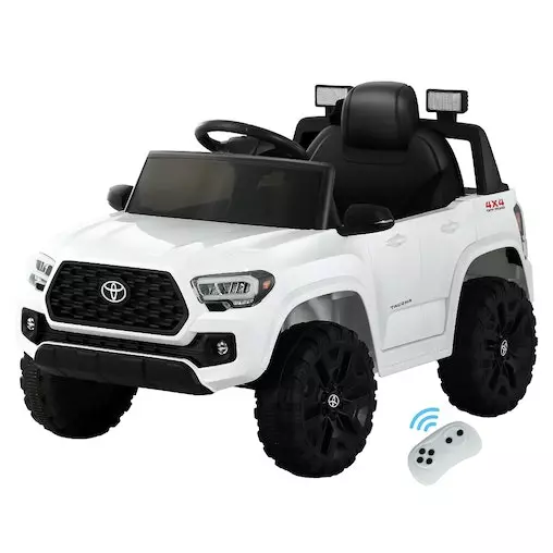 Rigo Toyota Ride On Car Kids Electric Off Road Tacoma Jeep White 1 Rigo Toyota Ride On Car Kids Electric Off Road Tacoma Jeep White