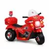 Kids Ride On Car Police Patrol Motorcycle Electric Motorbike Toy Bike Cars Battery Children Toys Red 6V For Boys Girls Rigo