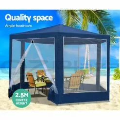 Instahut Outdoor Pop Up Gazebo - Navy 9 Instahut Outdoor Pop Up Gazebo - Navy -Outdoor Living Sales Store VXvxFqu1vHNozAfx5 PpNExdA