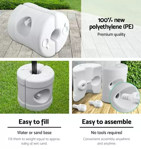 Instahut Outdoor Pop Up Gazebo 3x3 - Black 6 Instahut Outdoor Pop Up Gazebo 3x3 - Black - Image 6