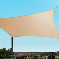 Instahut Sun Shade Sail Cloth Shadecloth Sand Canopy 3x4m -Outdoor Living Sales Store Vnw 9oOsOwD2pGihbLbe8S3fo 3