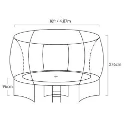 Trampoline Kahuna Classic 16ft Round - Orange -Outdoor Living Sales Store WPXcNUX82TcFjixXSV7QL6QVg 1