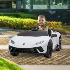 KlikA Lamborghini Performante Kids Electric Ride On Car Remote Control By Kahuna - White -Outdoor Living Sales Store WSfK5kg2M6DAfs9yKucEgNmC4