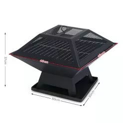 Wallaroo Portable BBQ Fire Pit With Mesh Cover -Outdoor Living Sales Store WdgVrLdz fe7ZcOdrr V2pq4