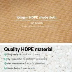 Instahut 50% Sun Shade Cloth Shadecloth Sail Roll Mesh Outdoor 100gsm 3.66x20m 11 Instahut 50% Sun Shade Cloth Shadecloth Sail Roll Mesh Outdoor 100gsm 3.66x20m -Outdoor Living Sales Store WmNjYRw1nNSNY9AGc283NQsH8
