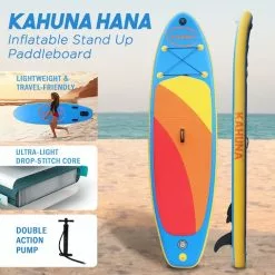 Kahuna Hana Inflatable Stand Up Paddle Board 10FT SUP Paddleboard 16 Kahuna Hana Inflatable Stand Up Paddle Board 10FT SUP Paddleboard -Outdoor Living Sales Store Wza5z0K50ENminkORZ74DKVkQ