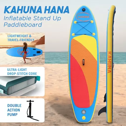 Kahuna Hana Inflatable Stand Up Paddle Board 10FT SUP Paddleboard 3 Kahuna Hana Inflatable Stand Up Paddle Board 10FT SUP Paddleboard - Image 3