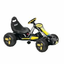 Lenoxx Pedal Powered Go-Kart For Children (Black) Ride & Steer/ 4-Wheel Vehicle